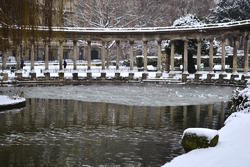 Neige au parc Monceau